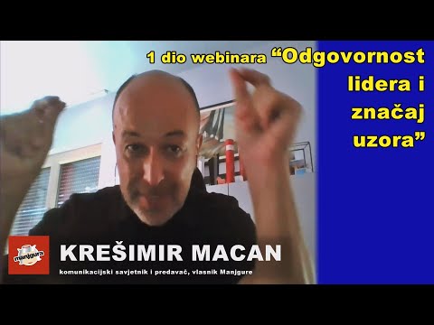 Odgovornost lidera i značaj uzora / 1. dio webinara