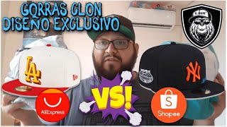 Comprando GORRAS 59 FIFTY CLON en ALIEXPRESS y SHOPEE | ¿Cuál y dónde Compro? | LA y YANKEES