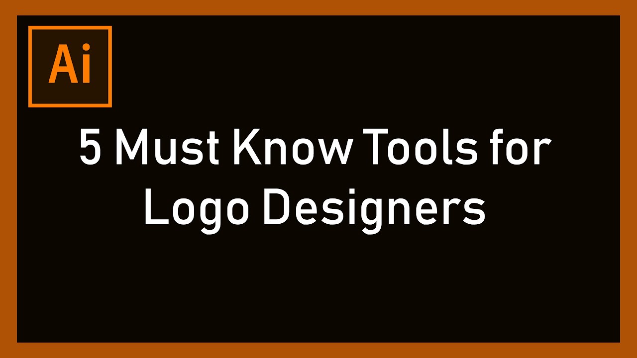 5 must know tool for begginers in Illustrator, Illustrator logo design ...