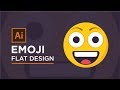 How to Make a Funny Emoji Flat Design | Adobe illustrator Tutorial