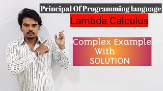 PPL1.6-lambda calculus Complex Example(Part-3) With Solution | lambda Calculus Example