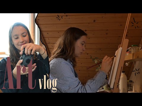 THIS IS HOW I PAINT// my oil painting tips🌻an april oil painting art vlog