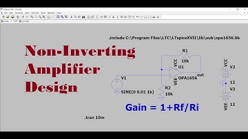 How to Design Non Inverting OPAMP Amplifier #opamp #amplifier #simulation