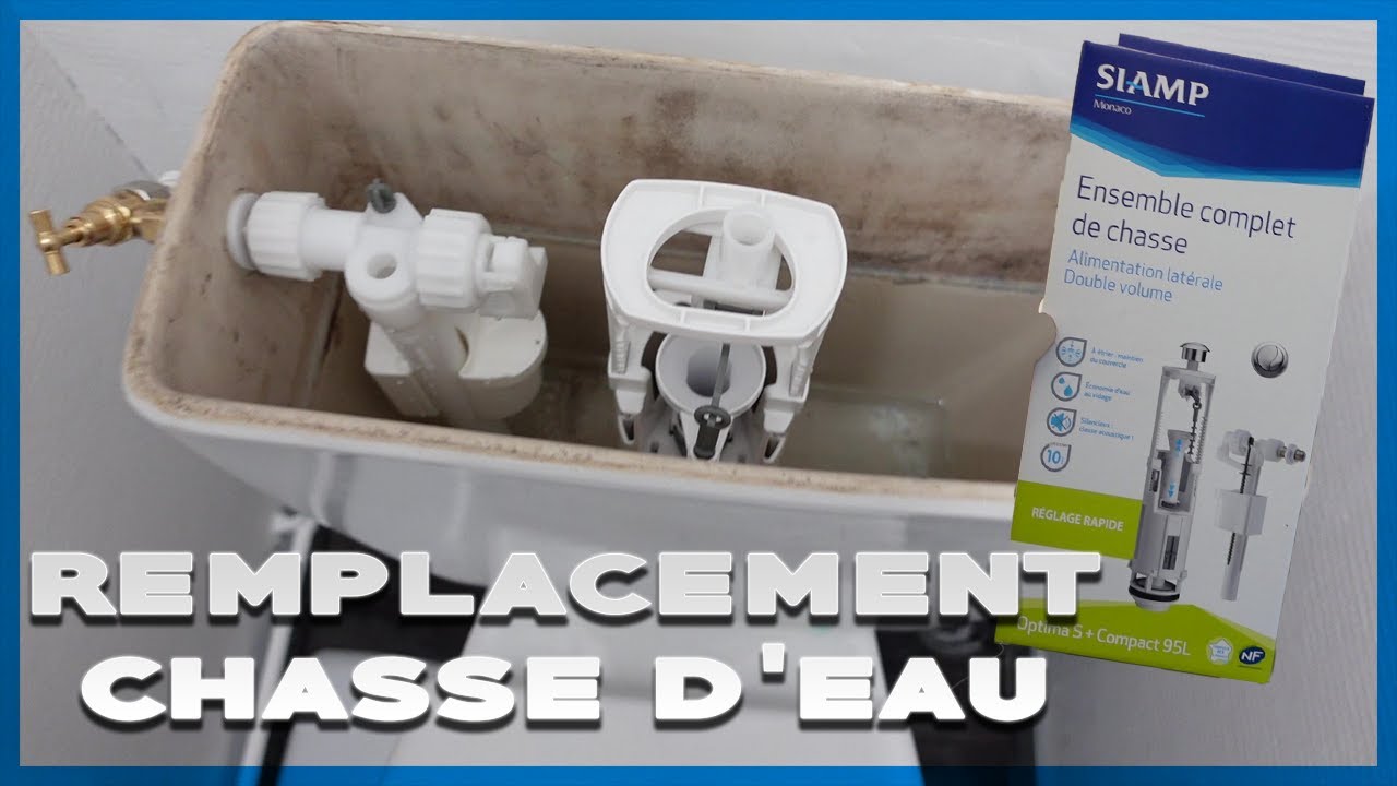 Mécanisme Complet Chasse d'Eau WC Optima S/95L Siamp avec Robinet