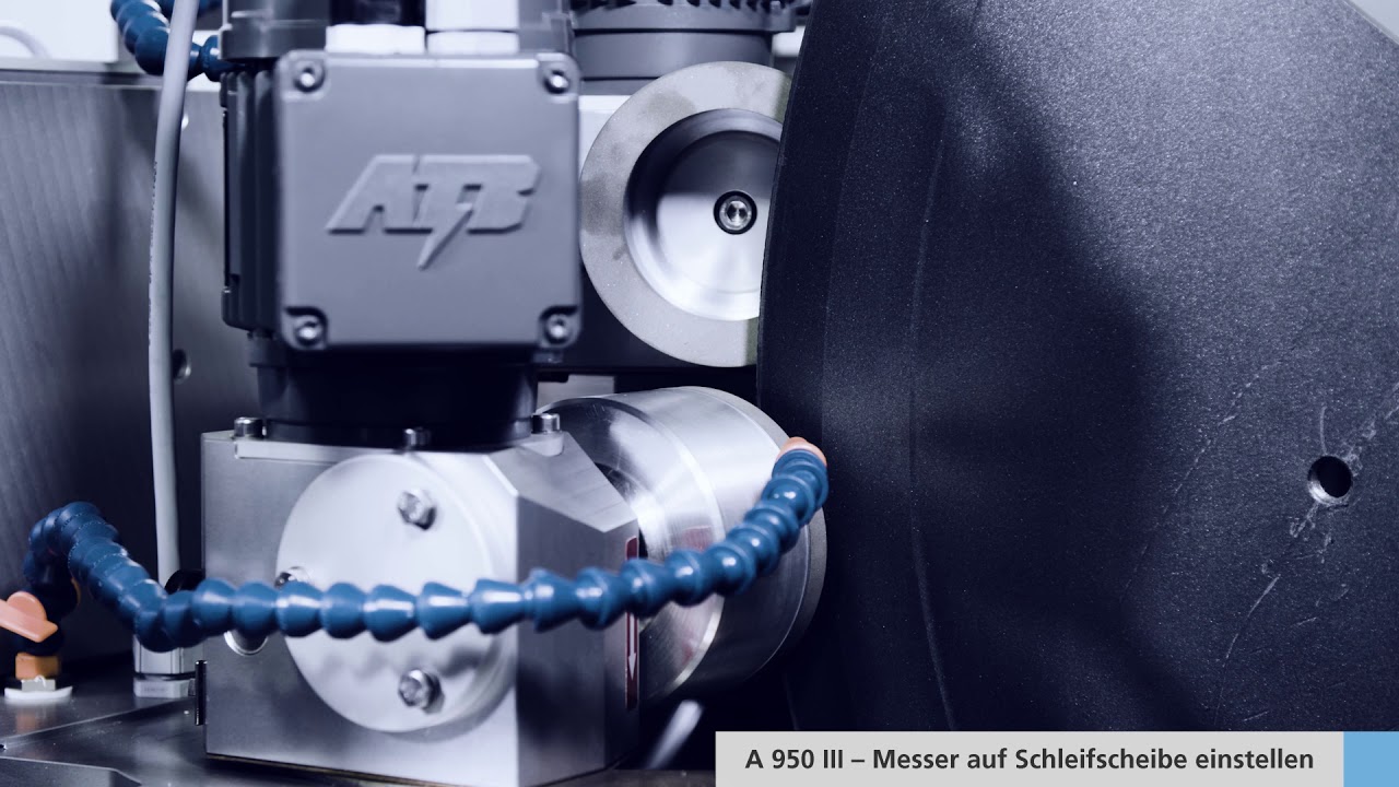 A 950 III – Messer auf Schleifscheibe einstellen - YouTube