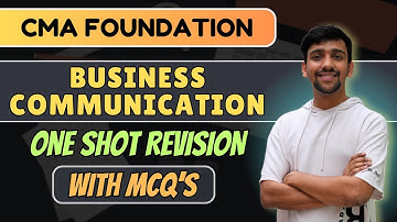 CMA Foundation Communication Revision with MCQ