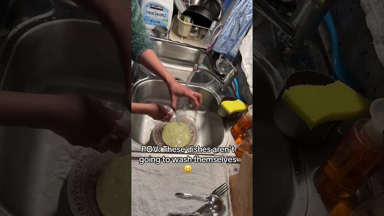 Washing dishes ASMR 
