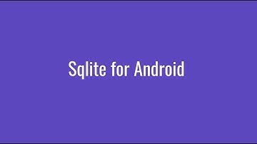 Sqlite Database for Android upto Cursor