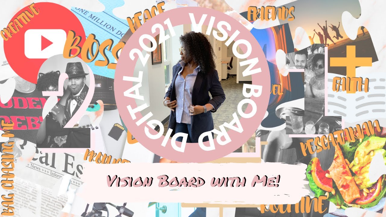VISION BOARDING WITH ME | 2021 Digital Vision Board + 2020 Goal Updates
