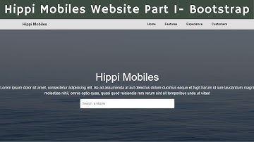 Hippi Mobiles Website Development Part 1 Using HTML , CSS , Bootstrap | Ui Brains | NAVEEN SAGGAM