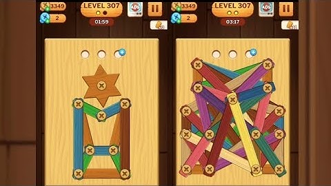 Screw Puzzle: Wood Nut & Bolt - Level 307