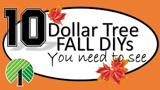 I used so many incredible DOLLAR TREE items to make these SHOW STOPPING FALL DIYs