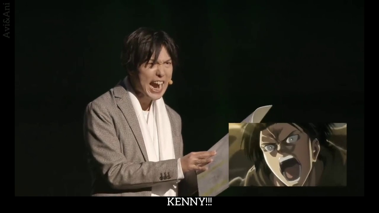ENG SUB] Hiroshi Kamiya voice acts and narrates Levi on Live stage - AOT  Seiyuu live - YouTube