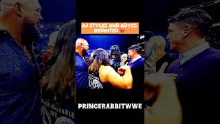 Aj styles and Abyss Reunited ❤️ #ajstyles #wwe #wweshorts