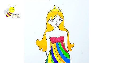 VẼ CÔNG CHÚA XINH ĐẸP I ONG MẬT MỸ THUẬT #51