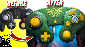 Making the 35th Anniversary Legend of Zelda controller Nintendo DIDNT - Gamecube Controller Mod