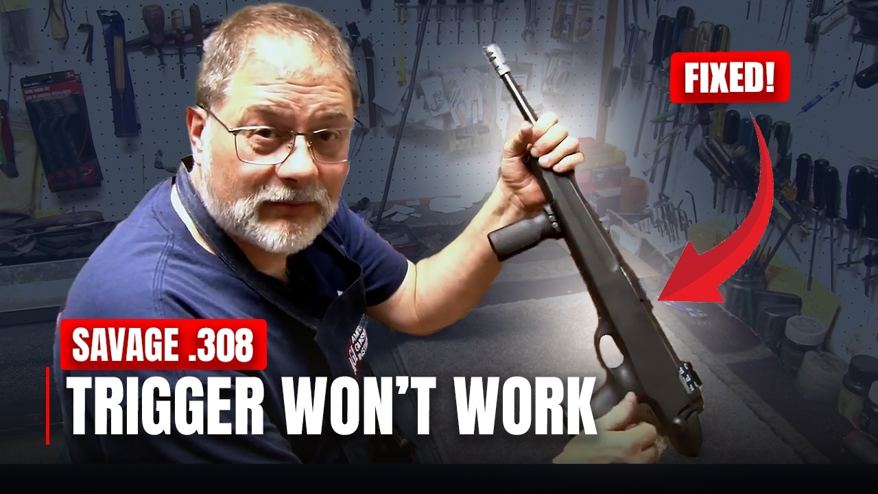 Savage 308 Pistol Trigger Repair: Fixing a Trigger That Won't Cock | Over the Gunsmith's Shoulder