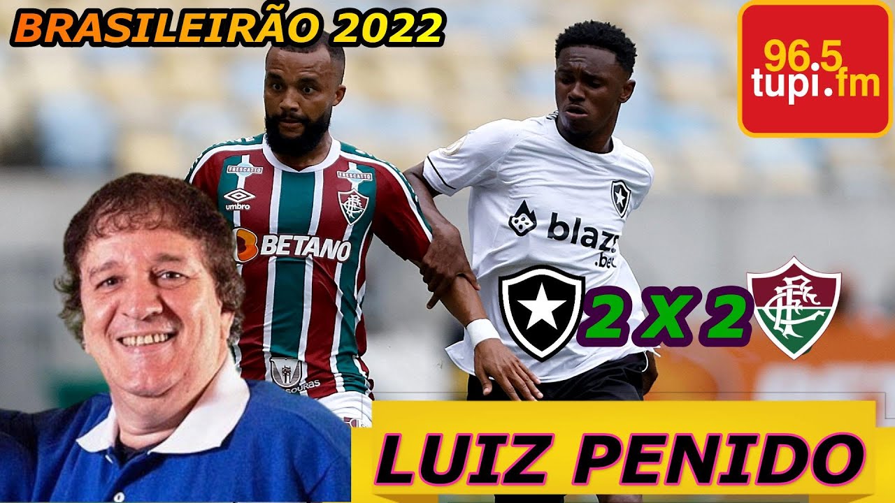 Fluminense 2 x 2 Botafogo Narração Luiz Penido Brasileiro 2022 - YouTube