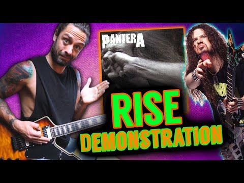 Easy Dimebag Riffs EVERYBODY Plays WRONG ... RISE (Demonstration)