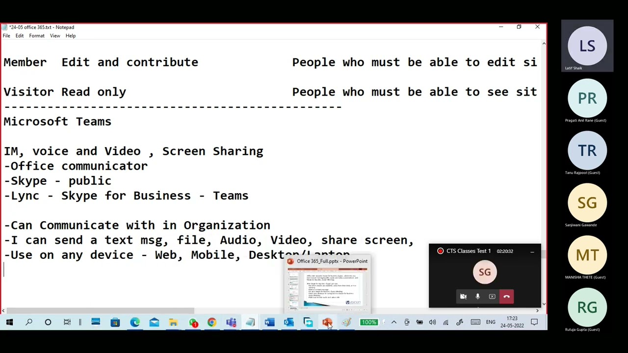 (B17) Microsoft Office 365 part7 Microsoft Teams , Outlook