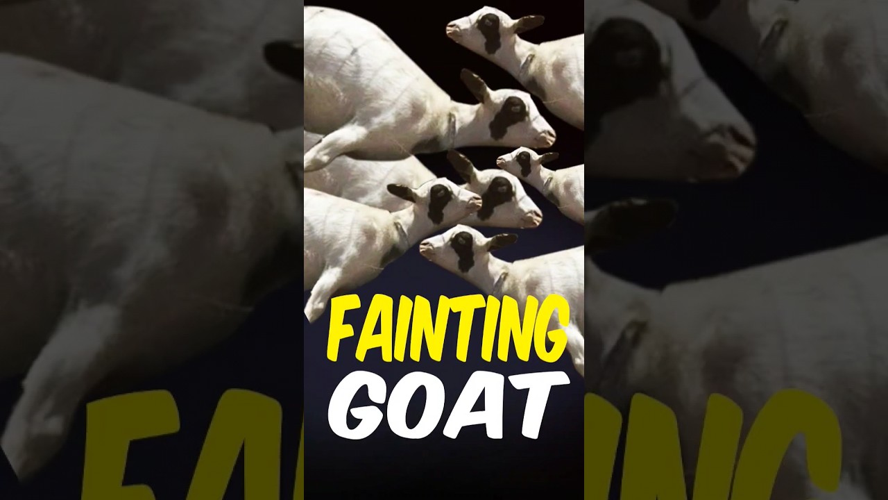 Fainting Goats: "FROZEN" for a few seconds 