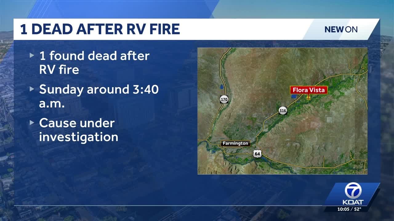 Person found dead after RV fire in New Mexico - YouTube