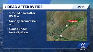 Person found dead after RV fire in New Mexico