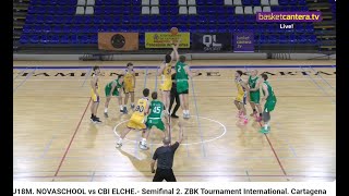 U18M.  NOVASCHOOL vs CBI ELCHE. Semifinal 2. ZBK Tournament International. Cartagena 2024