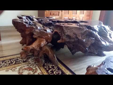Video Bán bộ bàn ghế gỗ cây Gù hương. 0978782555 - youtube