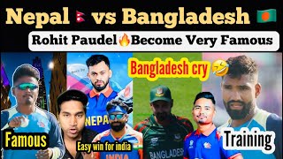 Nepal vs Bangladesh Match , Easy Win For Nepal ? Rohit Paudel Famous In USA