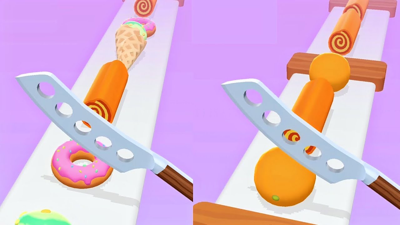 Perfect Slices Game! Satisfying and Relaxing ASMR Slicing Video - YouTube