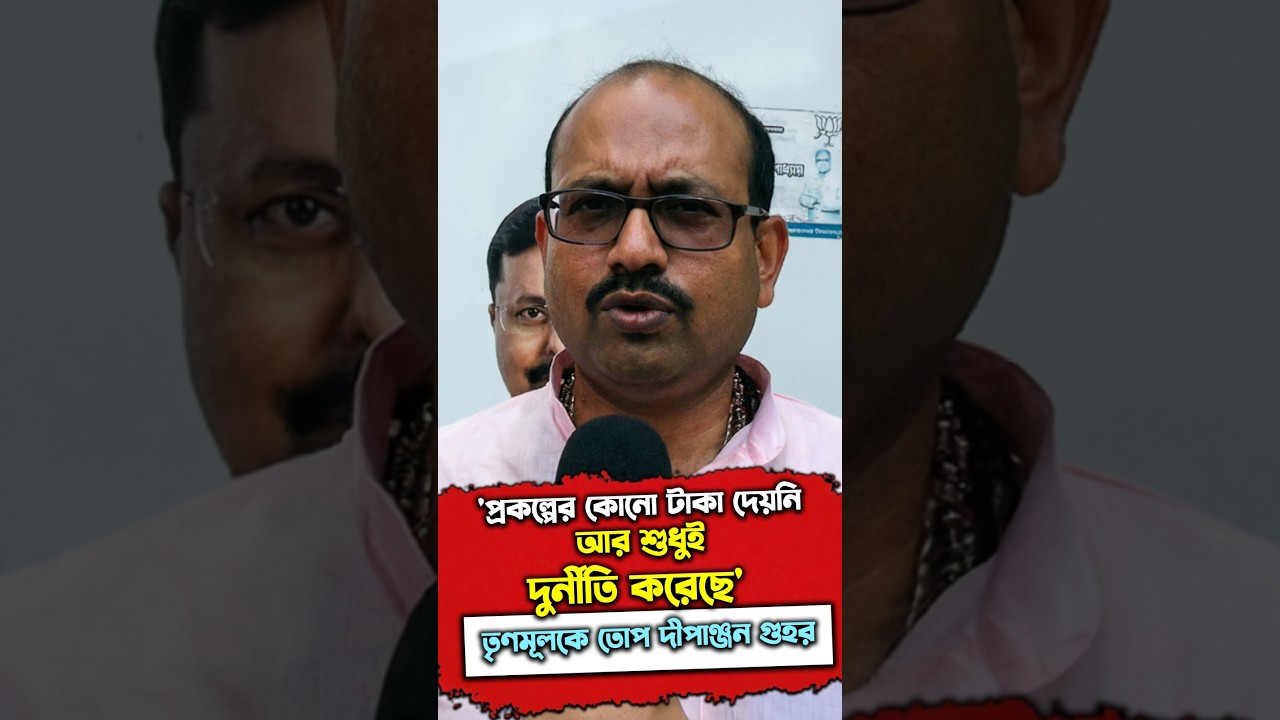 'প্রকল্পের কোনো টাকা দেয়নি আর শুধুই দুর্নীতি করেছে'  তৃণমূলকে তোপ দীপাঞ্জন গুহর