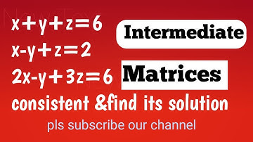 Intermediate 1A ll Maths ll Exercise3G ll problem 2 ll consistent