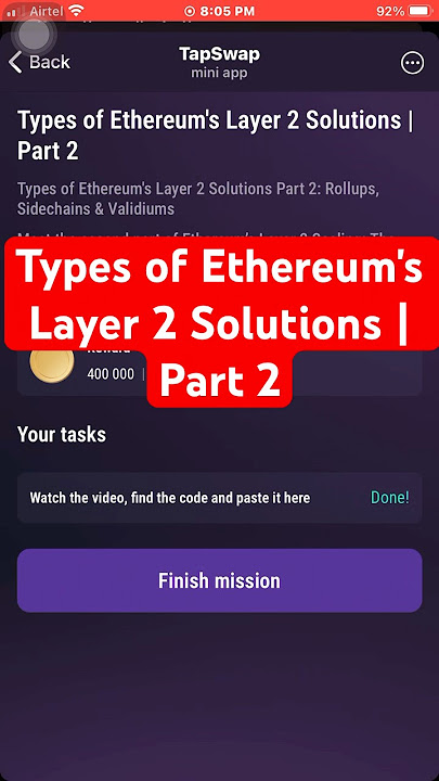 โครงการ Crypto เลเยอร์ 2 - 시네21