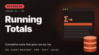 Running Totals | Oracle SQL Course #62