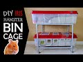 DIY IRIS Hamster Bin Cage by Hammy Time