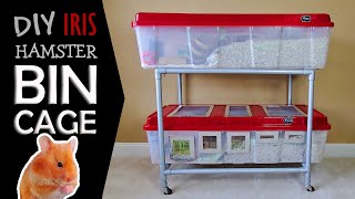 DIY IRIS Hamster Bin Cage by Hammy Time