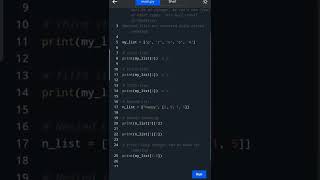 #python 101.Python Lists and Tuples | Access List Elements | List Index | #shorts