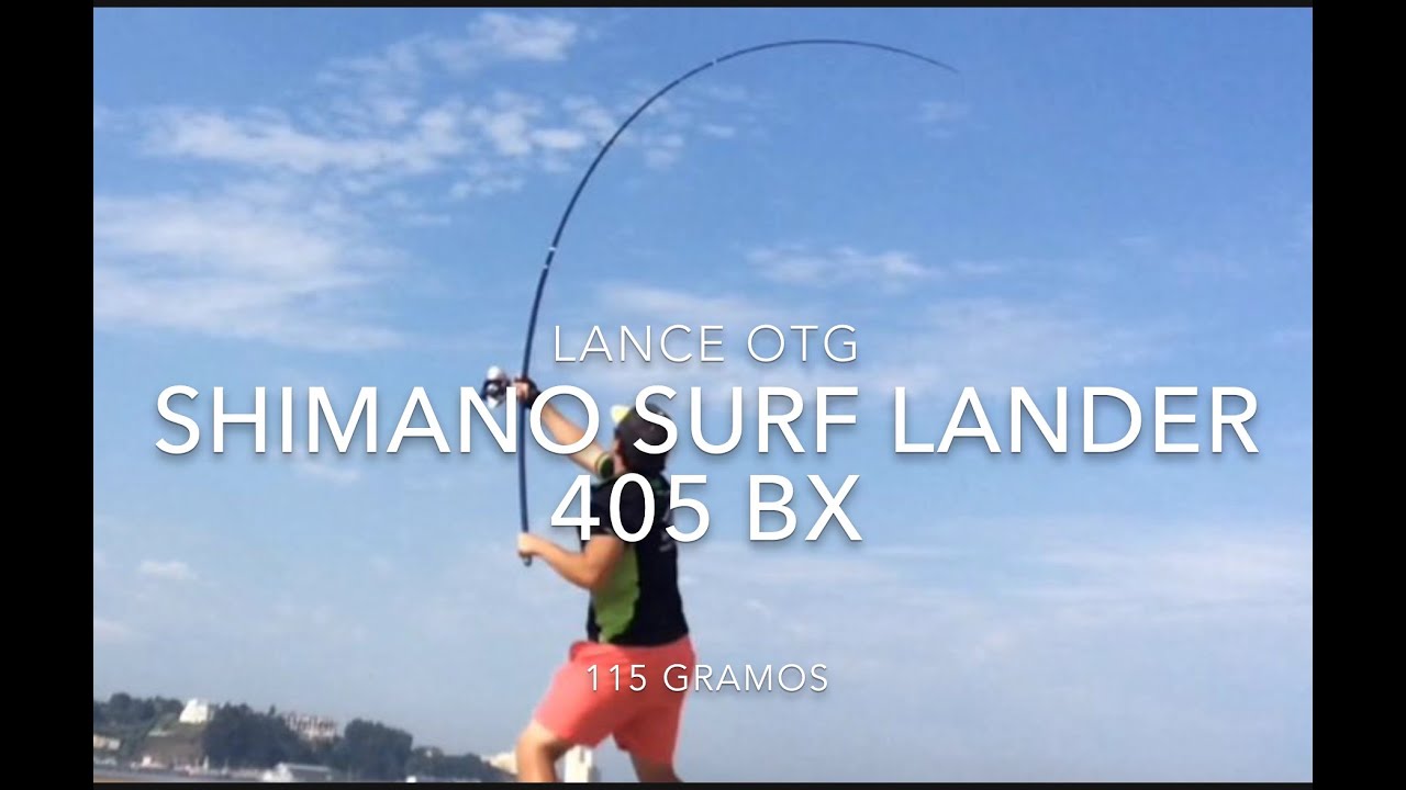 Shimano surf lander 405 BX lance OTG - YouTube