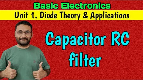 RC filter (Capacitor RC filter) Operation of RC filter (Basics Electronics) BE/Btech 1st year