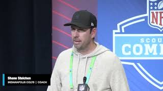 2026 NFL Combine: Indianapolis Colts head coach Shane Steichen