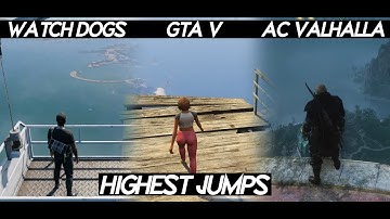 Jumping From Highest Points in 6 Different Open World Games 2020