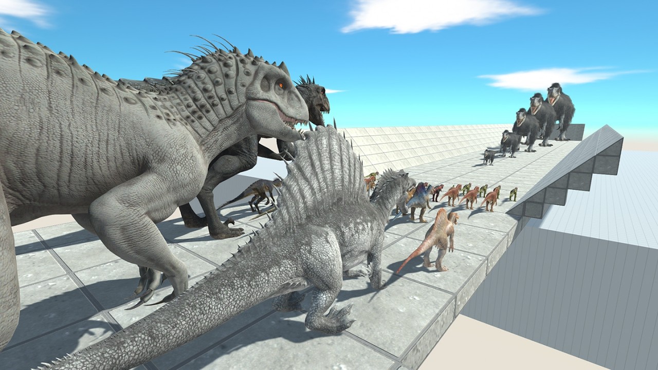 Can Indominus Rex, Spinosaurus & Scorpius Rex Beat Every Yutyrannus Level? | ARBS Dinosaur Challenge