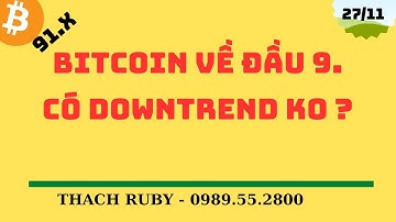 BITCOIN VỀ ĐẦU 9. TIẾP TỤC VỀ ĐÂU ? CÓ DOWNTREND KO ?