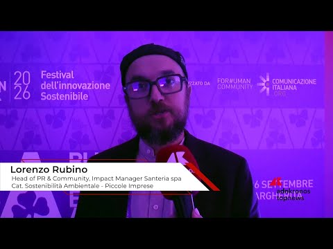 Video Blue Green Economy Award 2026: Rubino (Santeria S.p.A. società benefit), ogni azienda può fare un