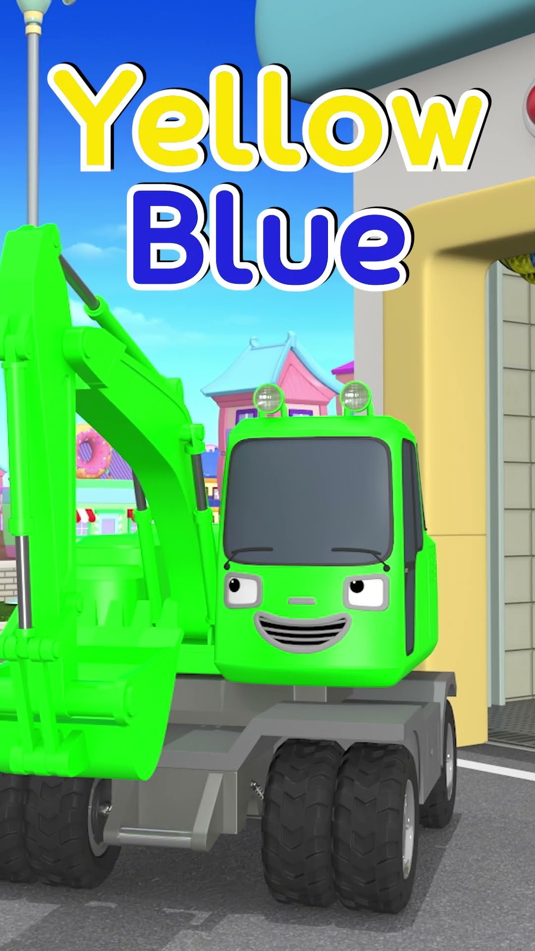 ??Rainbow Car wash with bubbles! Learn Colors for Kids #LearnColors #Shorts