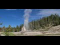 Lone Star Geyser Eruption winding down with Rainbow