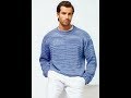 Мужской Пуловер, Джемпер Спицами - 2019 / Male Pullover Cardigan with Knitting Needles