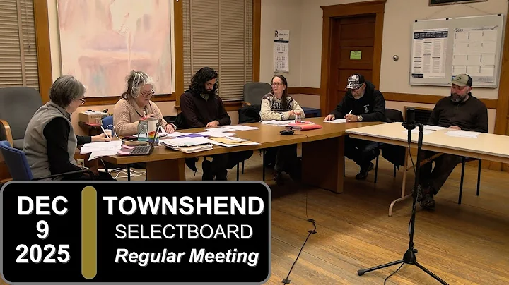 Townshend Selectboard Mtg 12/9/25