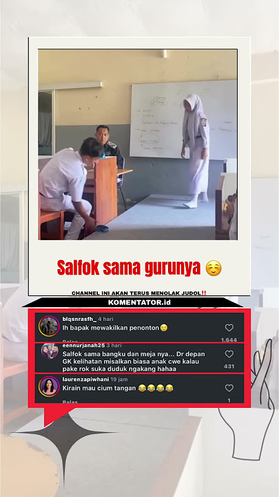 Pak guru 👱🏻‍♂️:Dulu juga bapak sama ibu gitu #fyp #viral #guru #sekolah #shorts  #mediakomentator